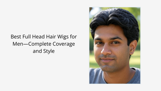 full head hair wig for men