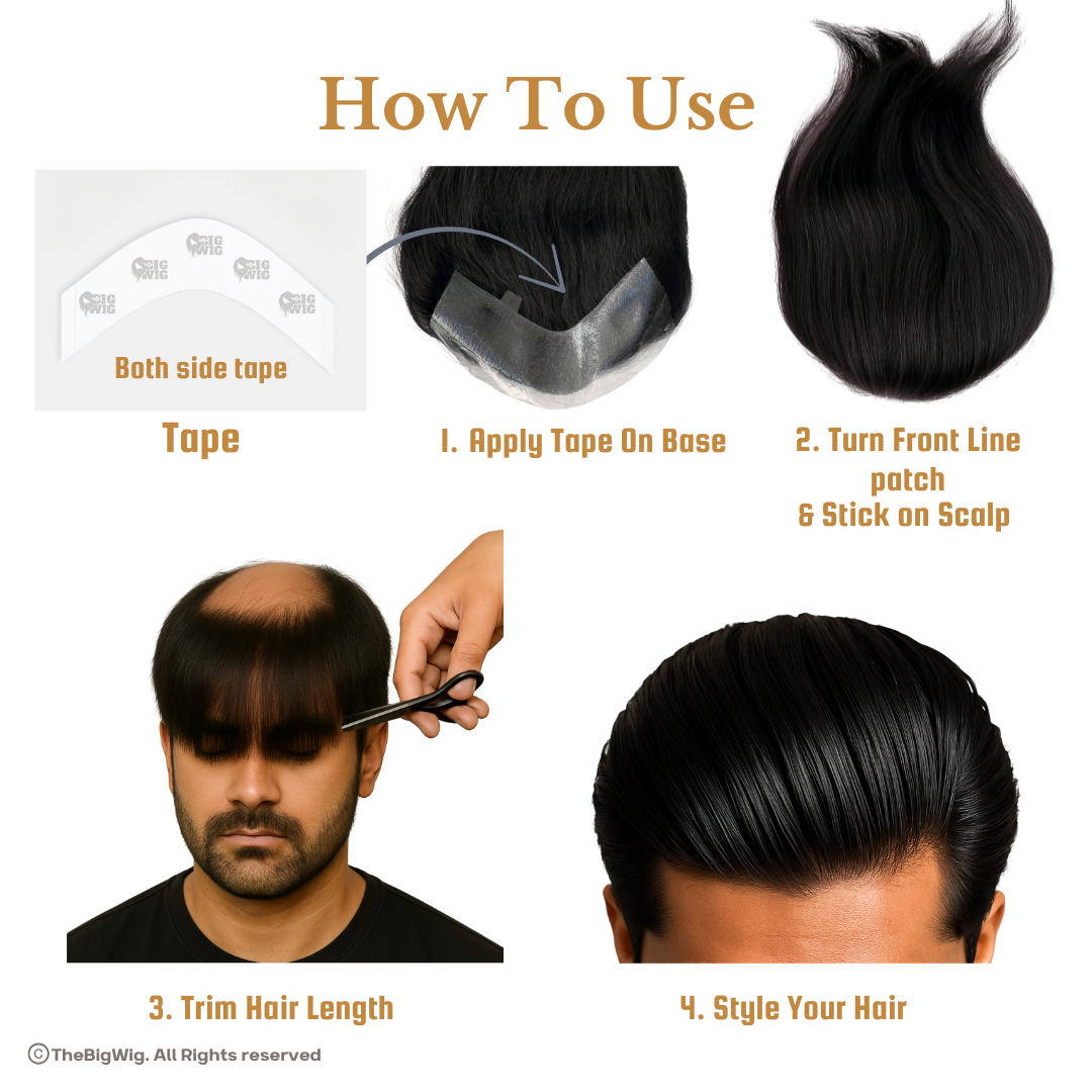 Frontline Hair Patch | 100% Original Human hair patch The Big Wig