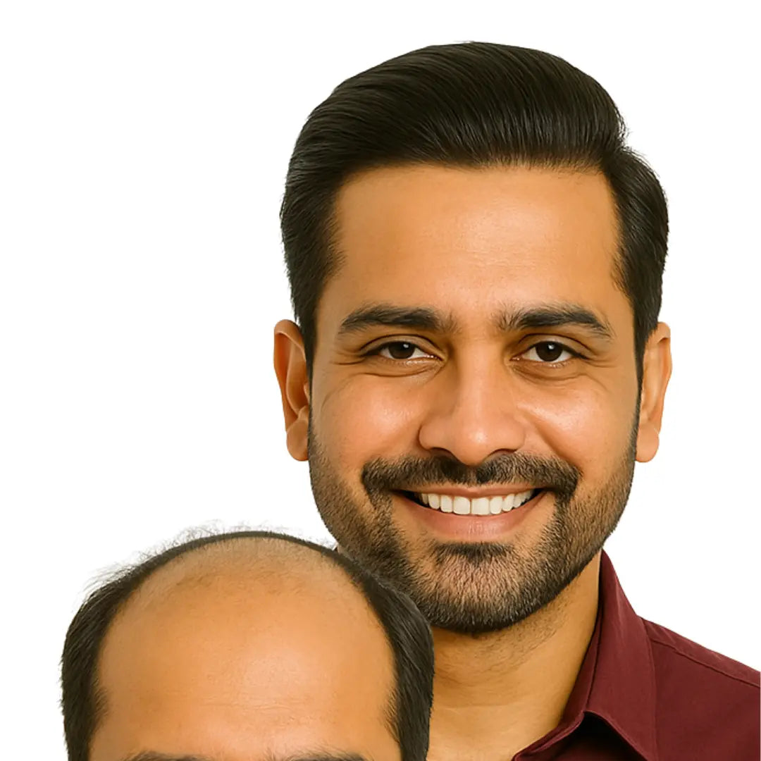 Basic Mono B Mens Human Hair Patch | Medium-Quality | Full Crown Coverage