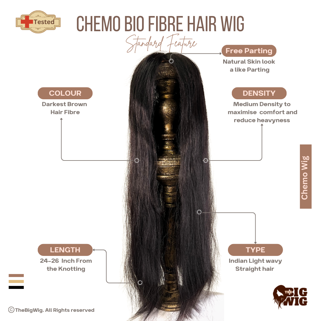 Chemo Classic Bio Fibre Wig 28" for Cancer Patients