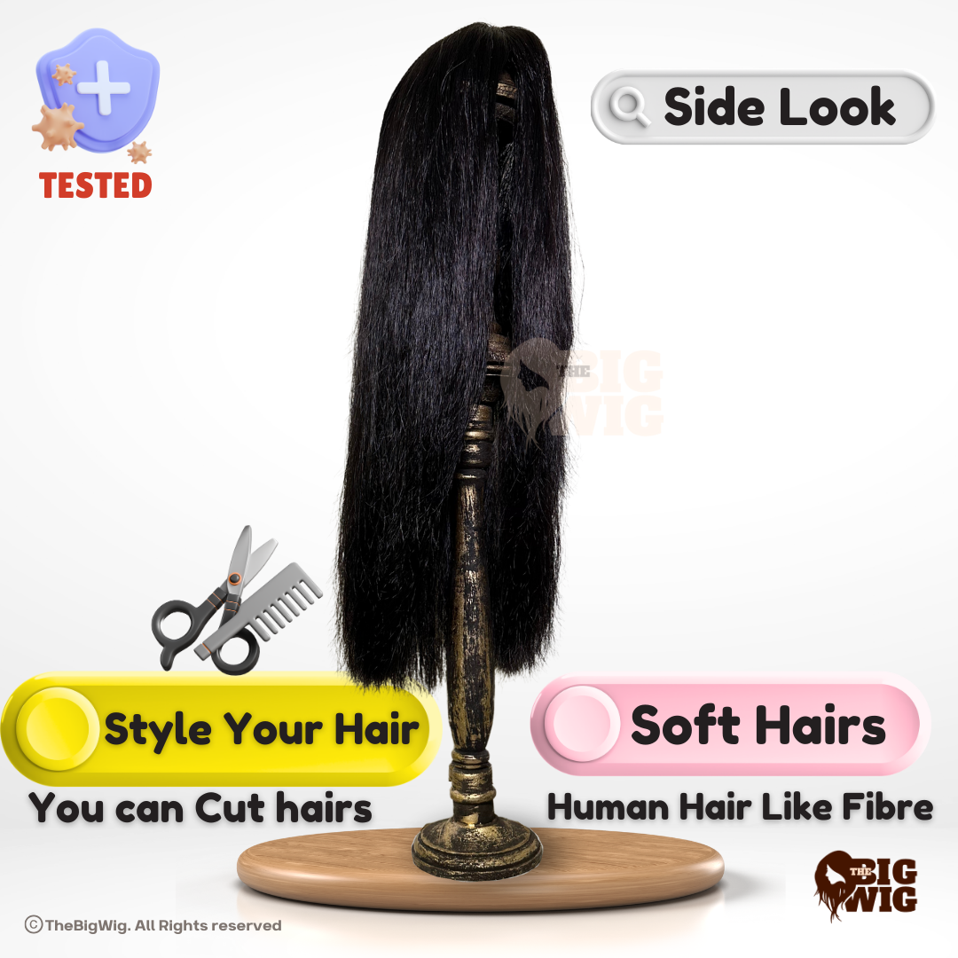 Layer Cut 26" Bio Fiber Hair Wig for Female Cancer Patient | Stylish Women Wigs