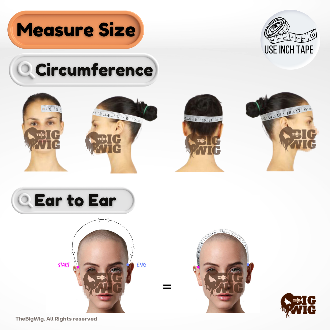 Step-by-step guide on how to measure for the perfect wig fit.