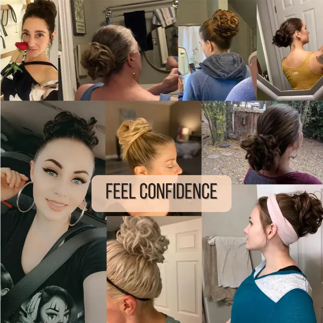 Messy Hair Bun Scrunchie – Human Hair with Elastic Band The Big Wig