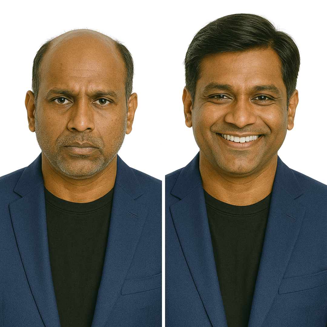 Basic Mono D Mens Human Hair Patch | Budget-Friendly Non-Surgical Hair System