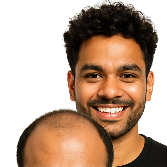 Premium Curly Ultra-Thin Frontline Hair Patch for Men | Australian 4D French Lace Base | 1 Year Warrenty