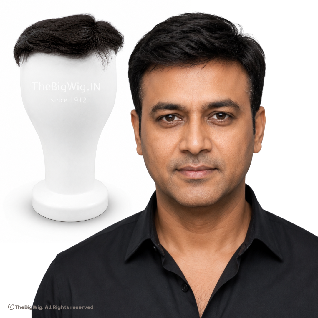 Premium Clip-In Hair Patch for Men | Ready to Wear | 100% Human Hair