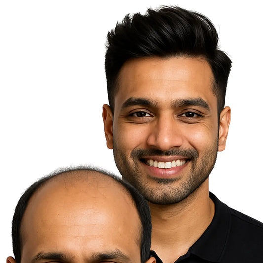 Premium Ultra-Thin Frontline Regular Hair Patch for Men | Australian 4D French Lace Base | 1 Year Warranty