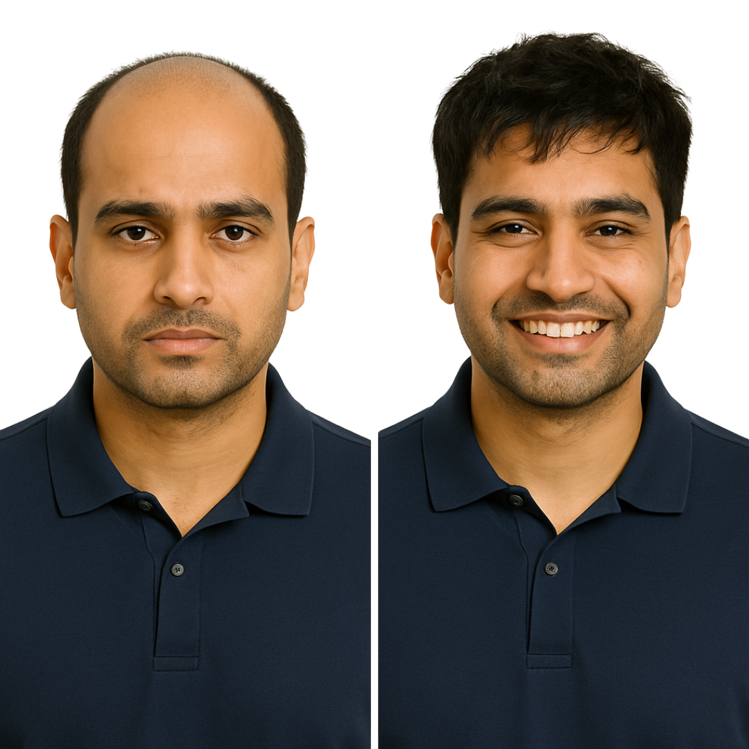 Usa Mono D Regular Men Hair Patch | 100% Human Hair | Natural Look Hair System