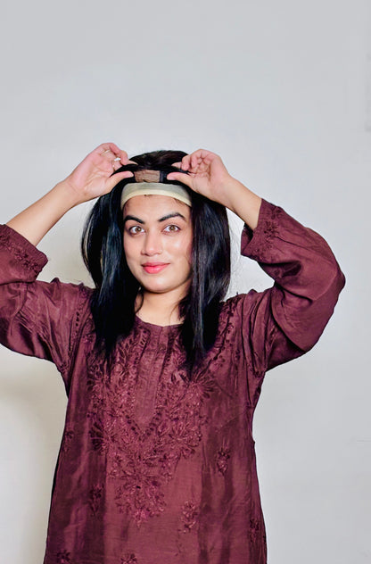 Full Head Wig | Human Hair 1.5X5 Silk base Parting