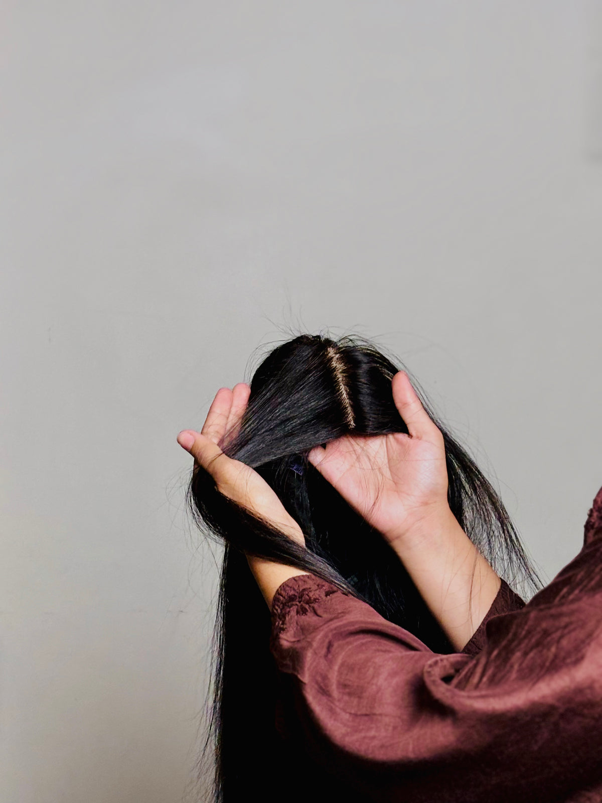 Full Head Wig | Human Hair 1.5X5 Silk base Parting