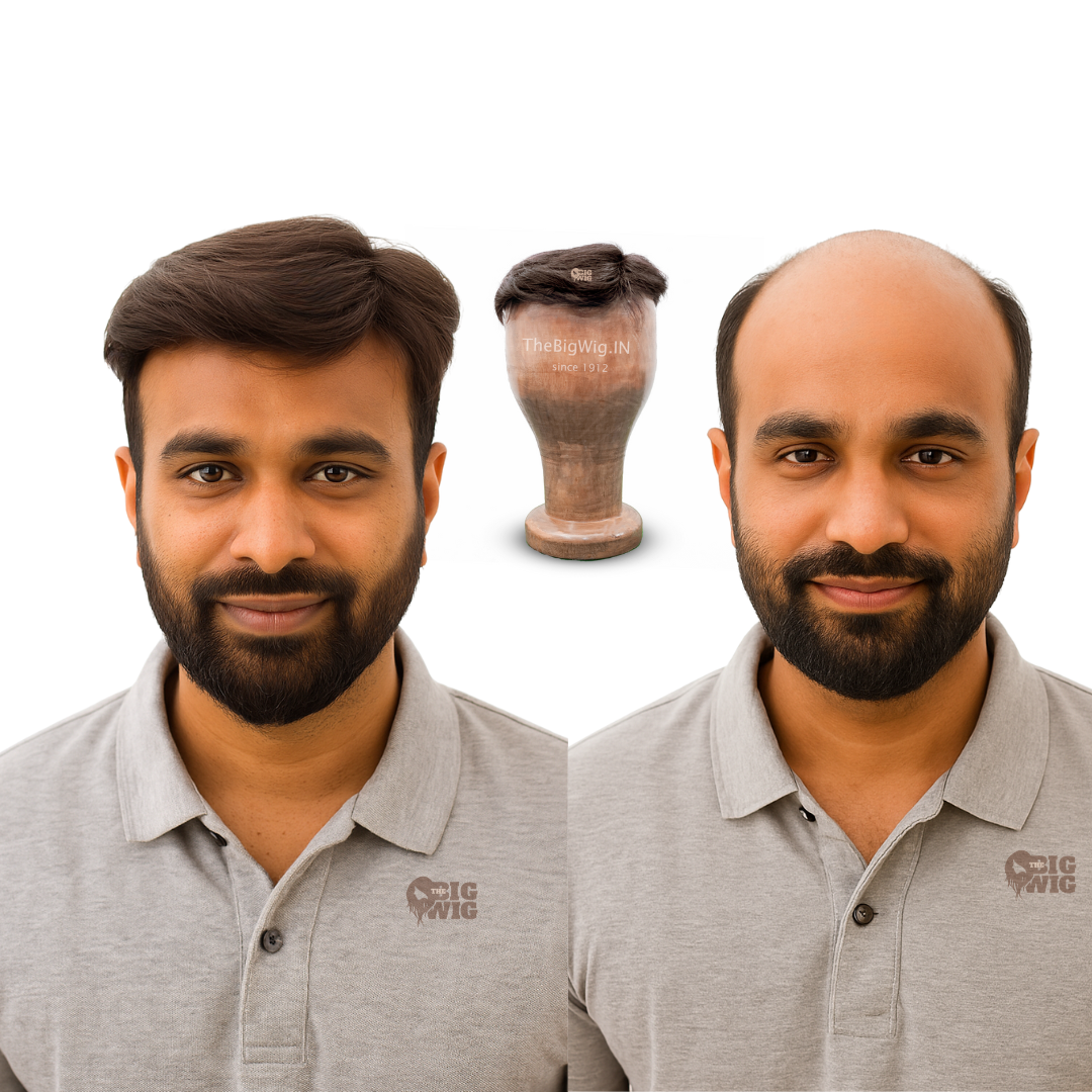 Clipping Hair Patch For Men | 100% Original Human Hair