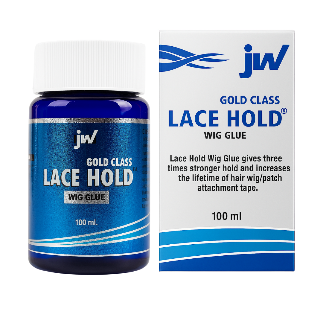 Gold Class Lace Hold Glue 100ml | Waterproof, Hypoallergenic Adhesive for Wigs, Hair Patches & Toupees