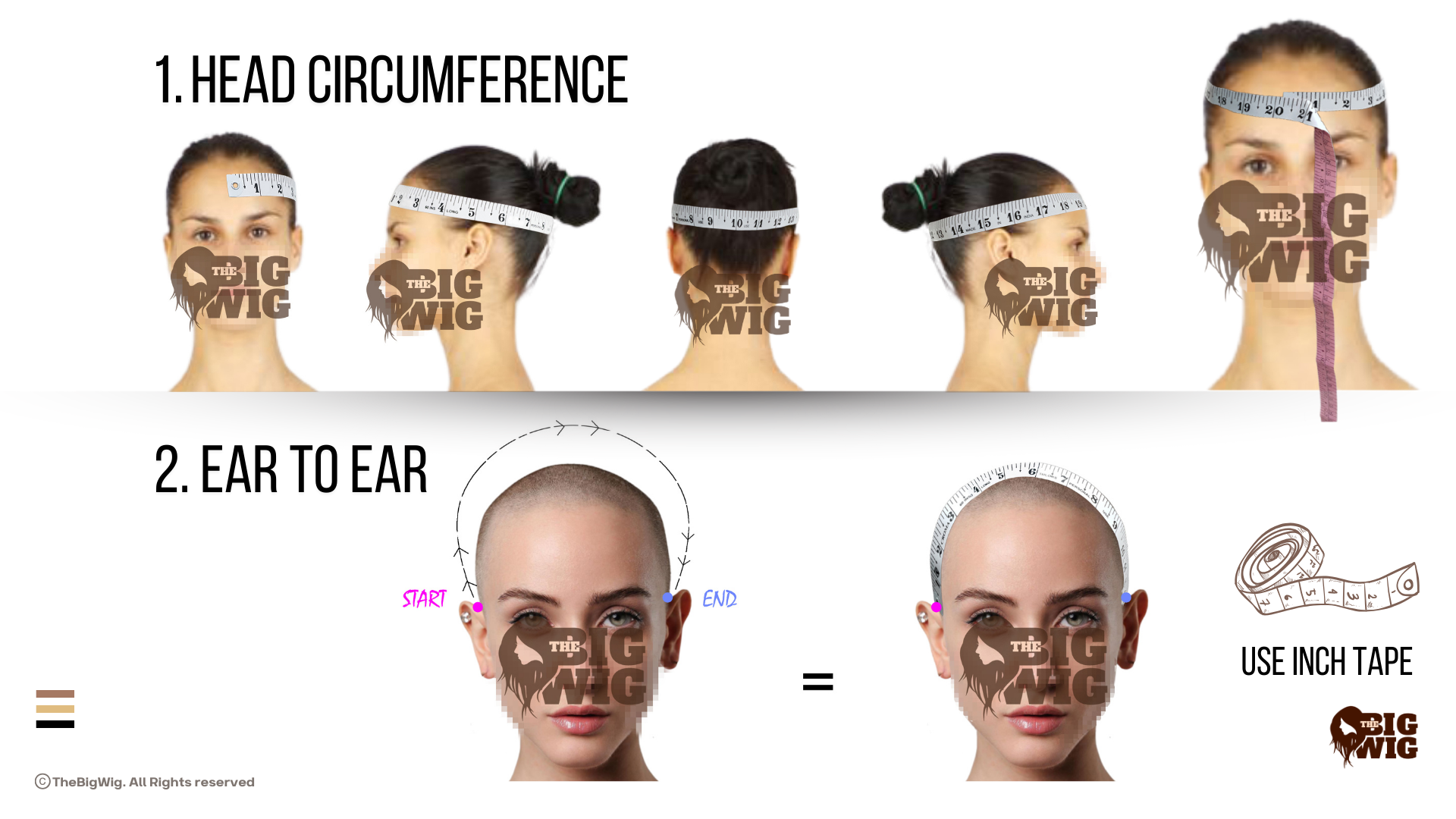 Load video: how to take Head measurement for wigs